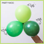 PartyWoo Lime Green Balloons Kit – 140pcs Latex Arch Kit for Wedding, Birthday & Theme Parties