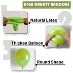 PartyWoo Lime Green Balloons Kit – 120pcs Latex Arch Garland for Weddings & Parties