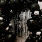 PartyWoo Matte Black Balloons – 50 Pcs, 12" Latex, Helium Ready