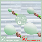 PartyWoo Mint Green Balloons – 50 Pack, 12” Latex Balloons for Parties