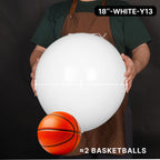 PartyWoo Matte White Balloons – 20pcs, 18inch | Wedding, Graduation, Baby Shower & More