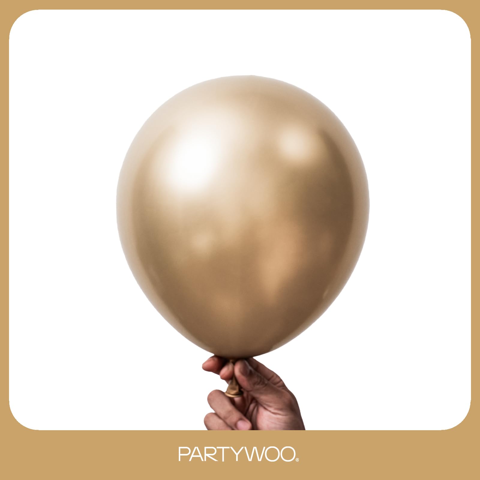 PartyWoo Metallic Gold Balloons Kit — 85pcs for Arches & Garlands (18/12/10/5 in)