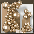 PartyWoo Metallic Gold Balloons Kit — 85pcs for Arches & Garlands (18/12/10/5 in)