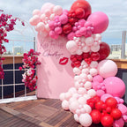 PartyWoo Hot Pink Balloon Arch Kit 142pcs – Magenta, Fuchsia, Pastel Balloons for Baby Shower & Birthday