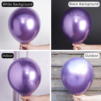 PartyWoo Metallic Purple Star Balloons 110pcs – Foil Star Balloon Arch Kit for Birthday & Wedding
