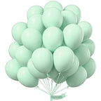 PartyWoo Mint Green Balloons – 50 Pack, 12” Latex Balloons for Parties