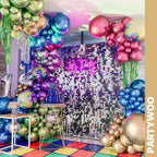 PartyWoo 66-Pack 12in Metallic Balloons – Blue, Silver, Gold, Purple, Pink, Rainbow