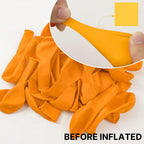 PartyWoo Mustard Yellow Balloons 100pcs | Assorted Sizes 36, 18, 12, 10 & 5 Inch