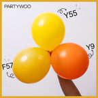 PartyWoo Mustard Yellow Balloons 120pcs – Boho Fall Arch Kit, 18/12/10/5 Inch