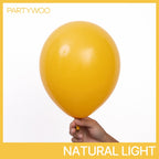 PartyWoo Mustard Yellow Balloons 120pcs – Boho Fall Arch Kit, 18/12/10/5 Inch