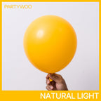 PartyWoo Mustard Yellow Balloons – 50pcs, 12in Latex Party Decor