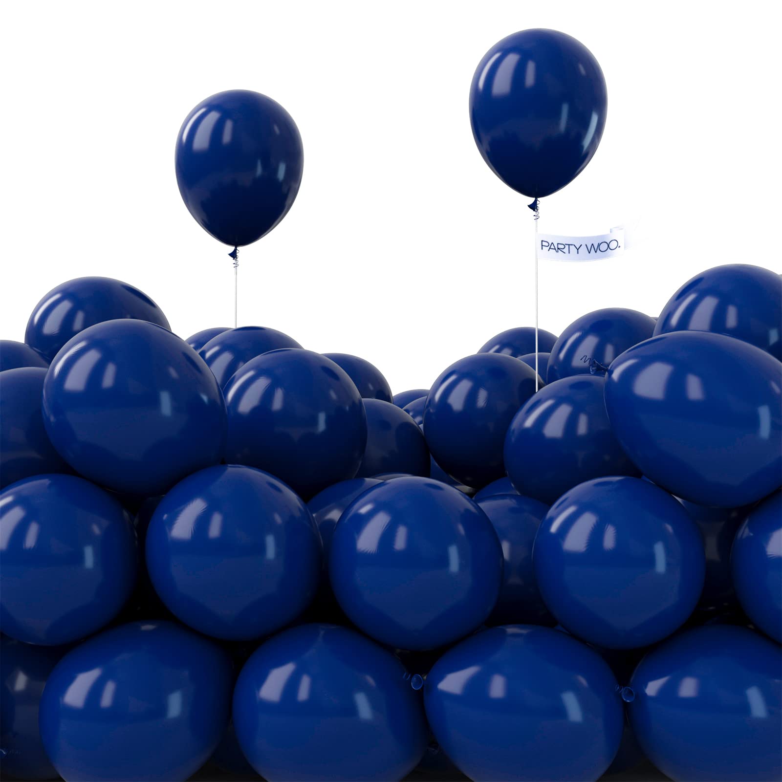 PartyWoo Navy Blue Balloons – 50pcs 5in Matte Dark Blue Latex for Weddings, Graduations, Parties