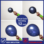 PartyWoo Navy Blue Balloons 152pc Arch Kit – 18/12/10/5in for Weddings & Parties