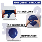 PartyWoo Navy Blue Balloons 152pc Arch Kit – 18/12/10/5in for Weddings & Parties
