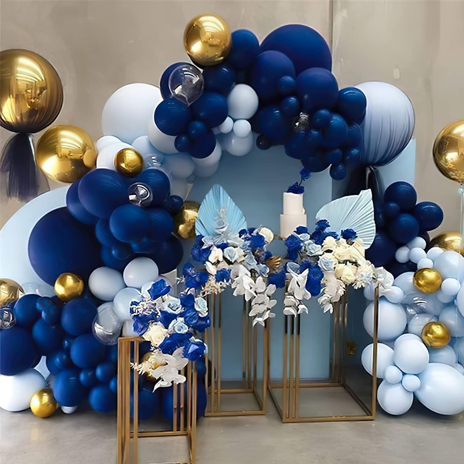 PartyWoo Navy Blue Balloons – 50pcs 5in Matte Dark Blue Latex for Weddings, Graduations, Parties
