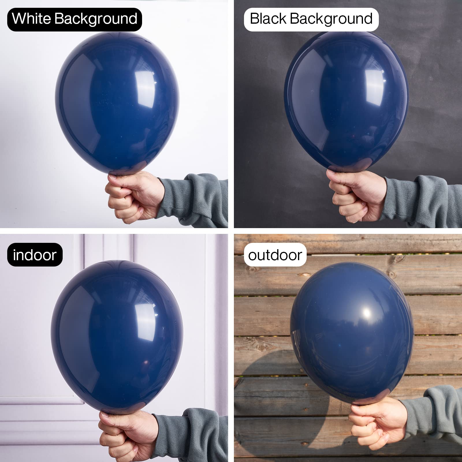 PartyWoo Navy Blue Balloons – 50ct, 12 inch Matte Latex for Celebrations