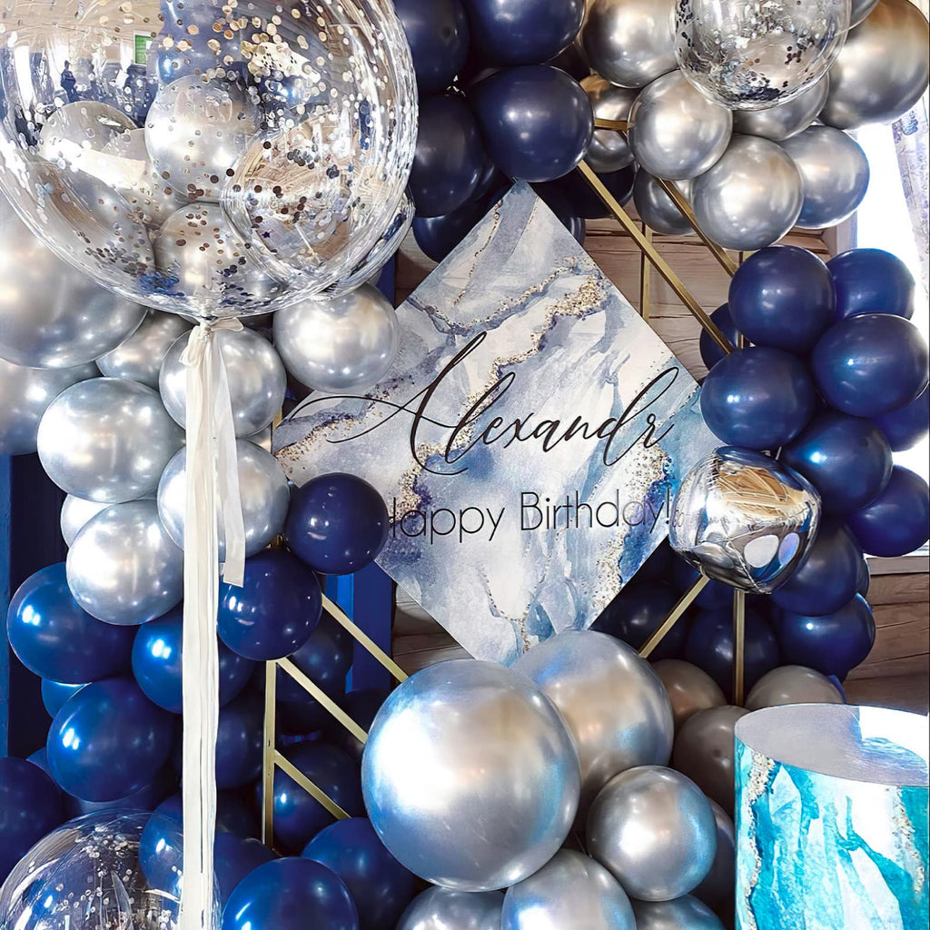 PartyWoo Navy Blue Balloons – 50ct, 12 inch Matte Latex for Celebrations