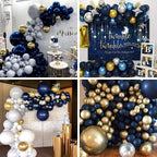 PartyWoo Navy Blue Balloons – 50pcs 5in Matte Dark Blue Latex for Weddings, Graduations, Parties