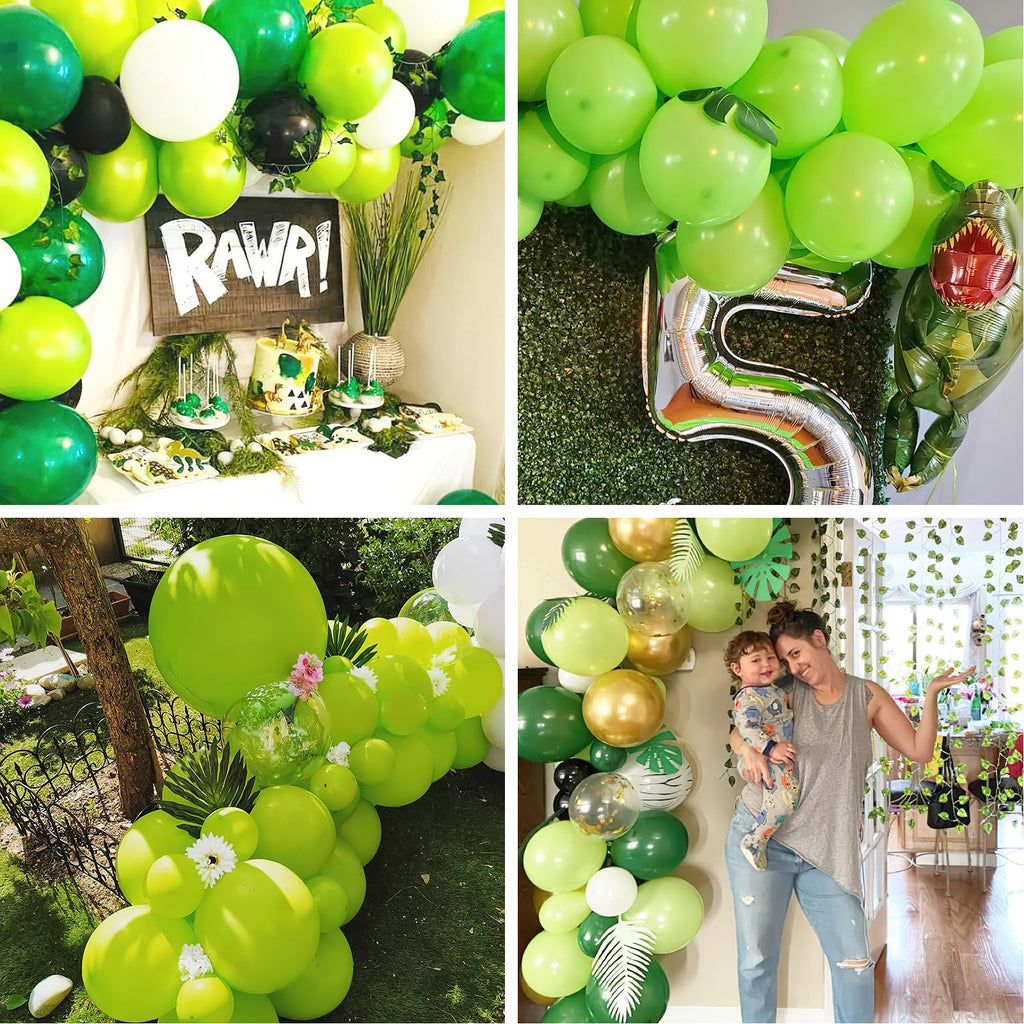 PartyWoo Lime Green Neon Latex Balloons – 50 Pack, 12 Inch for Parties