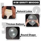 PartyWoo Clear Balloons Kit — 85pcs in 18/12/10/5 Inch for Graduation, Wedding & Baby Shower