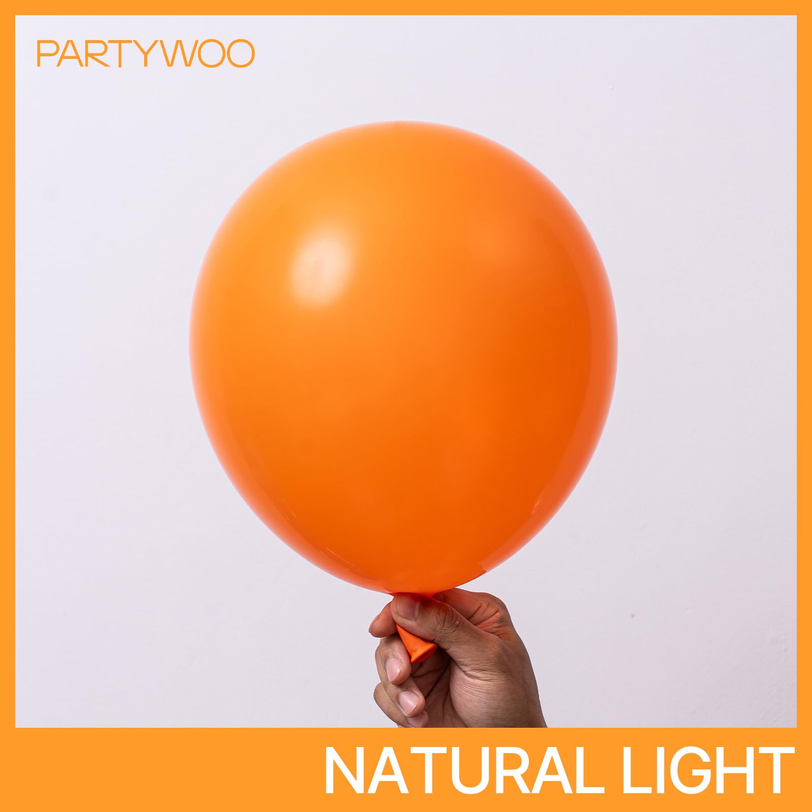 PartyWoo Orange Balloons 140pcs | Matte 18/12/10/5 Inch Balloon Arch Kit