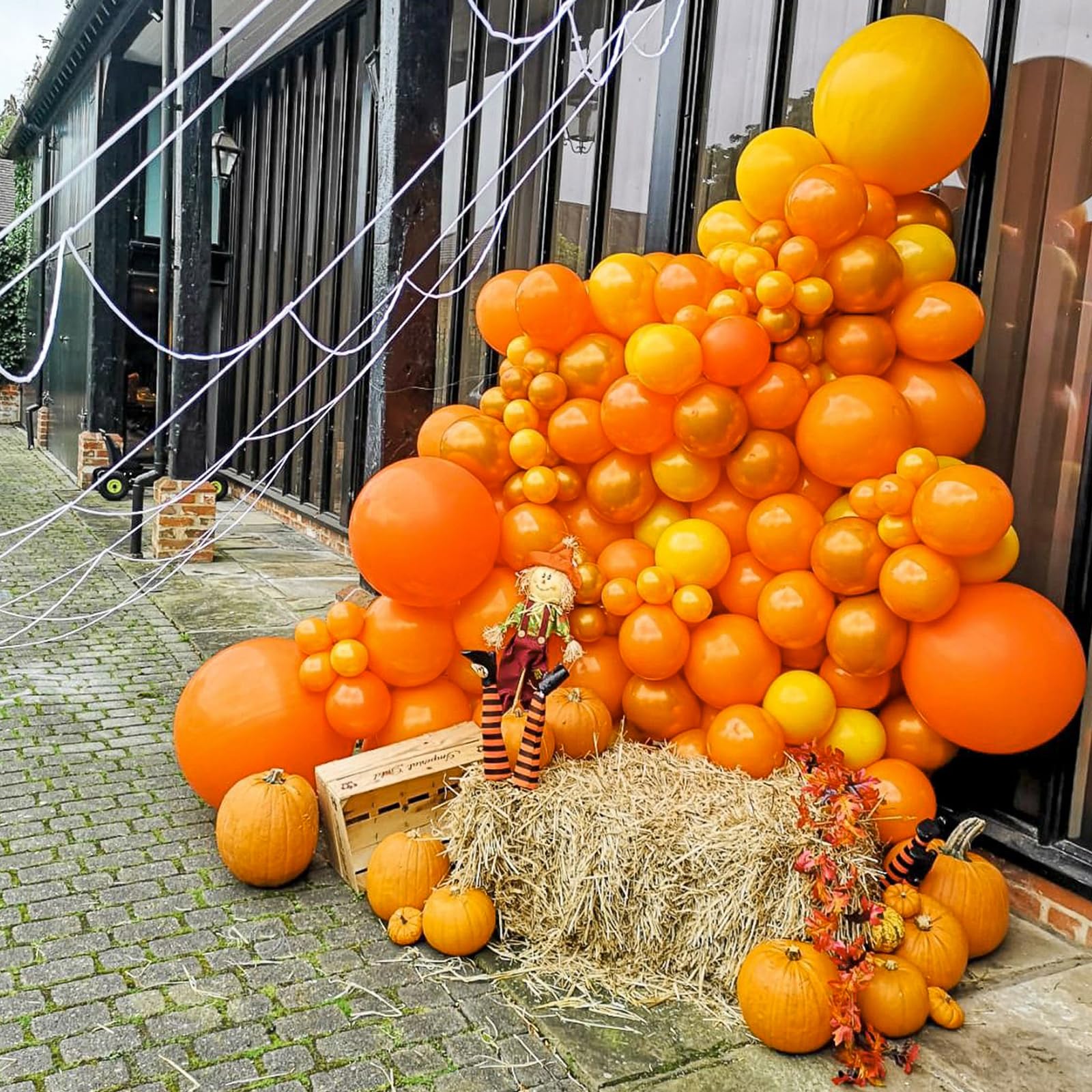 PartyWoo Orange Balloons 50pcs | 12-Inch Fall Latex Balloons for Birthday, Baby Shower & Parties