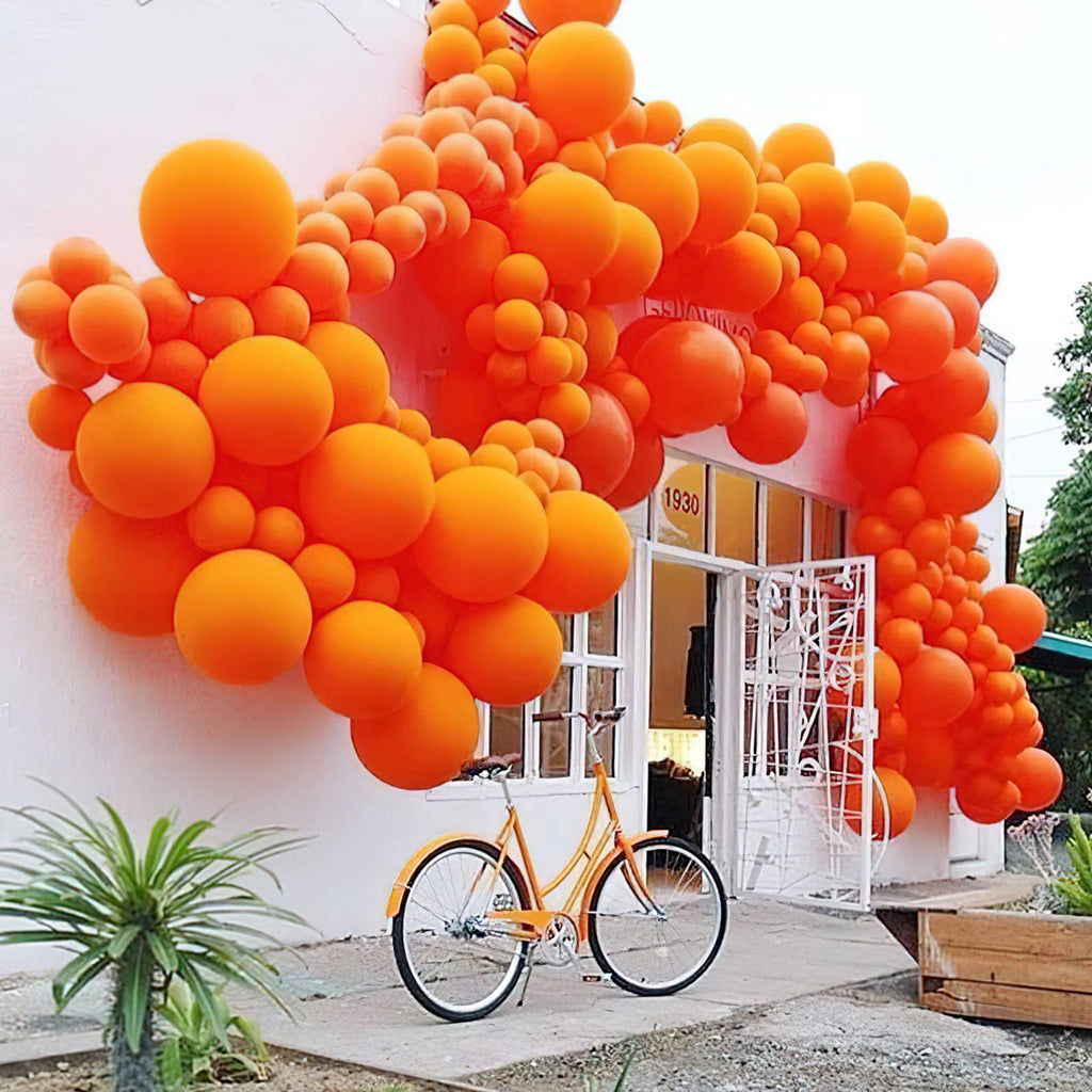 PartyWoo Orange Balloons 50pcs | 12-Inch Fall Latex Balloons for Birthday, Baby Shower & Parties