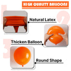 PartyWoo Orange Balloons – 50 Pack, 5-Inch Latex for Fall Parties