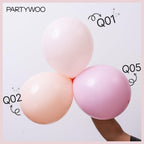 PartyWoo Pale Pink Balloons – 100pc Set for Arch Garlands & Party Decor