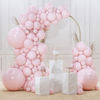 PartyWoo Pale Pink Balloons Kit 85pcs – 18/12/10/5in Arch & Garland Kit