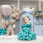 PartyWoo Dark Teal Balloons - 50pc, 12-inch Turquoise Aqua Blue for Weddings and Parties
