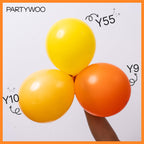 PartyWoo Orange Balloons – 50 Pack, 5-Inch Latex for Fall Parties