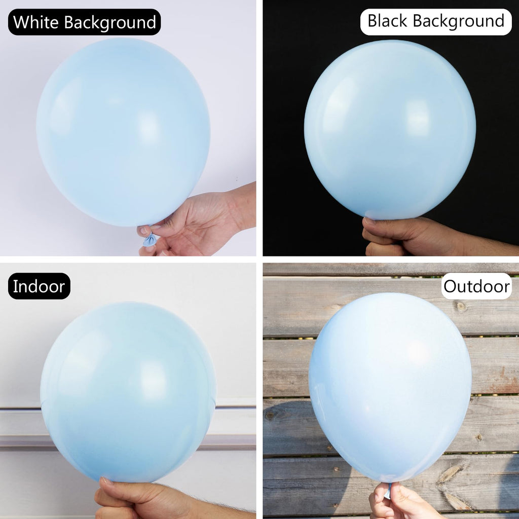 PartyWoo Pastel Blue Balloons – 50 pcs, 12-inch Latex for Balloon Garlands