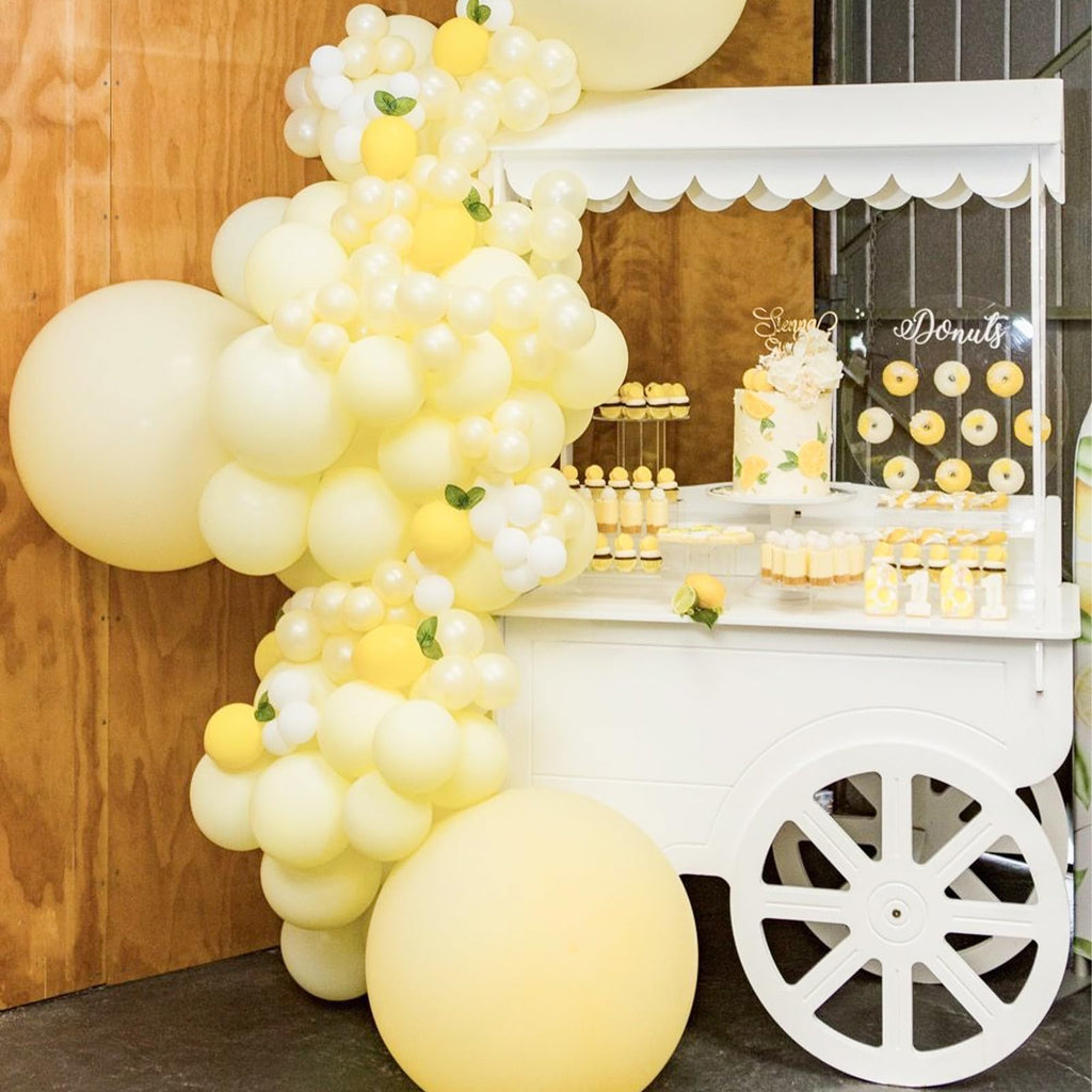 PartyWoo Pastel Yellow Balloons 127 Pcs – Balloon Arch Kit & Garland for Baby Shower, Easter & Birthday Parties