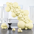 PartyWoo Pastel Yellow Balloons 127 Pcs – Balloon Arch Kit & Garland for Baby Shower, Easter & Birthday Parties