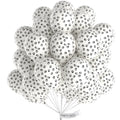 PartyWoo Paw Balloons – 50pcs 12in Matte White Paw Print Latex