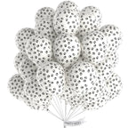 PartyWoo Paw Balloons – 50pcs 12in Matte White Paw Print Latex