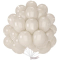 PartyWoo Pearl Beige Balloons – 50ct 12in Ivory Latex for Weddings & Celebrations