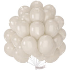 PartyWoo Pearl Beige Balloons – 50ct 12in Ivory Latex for Weddings & Celebrations