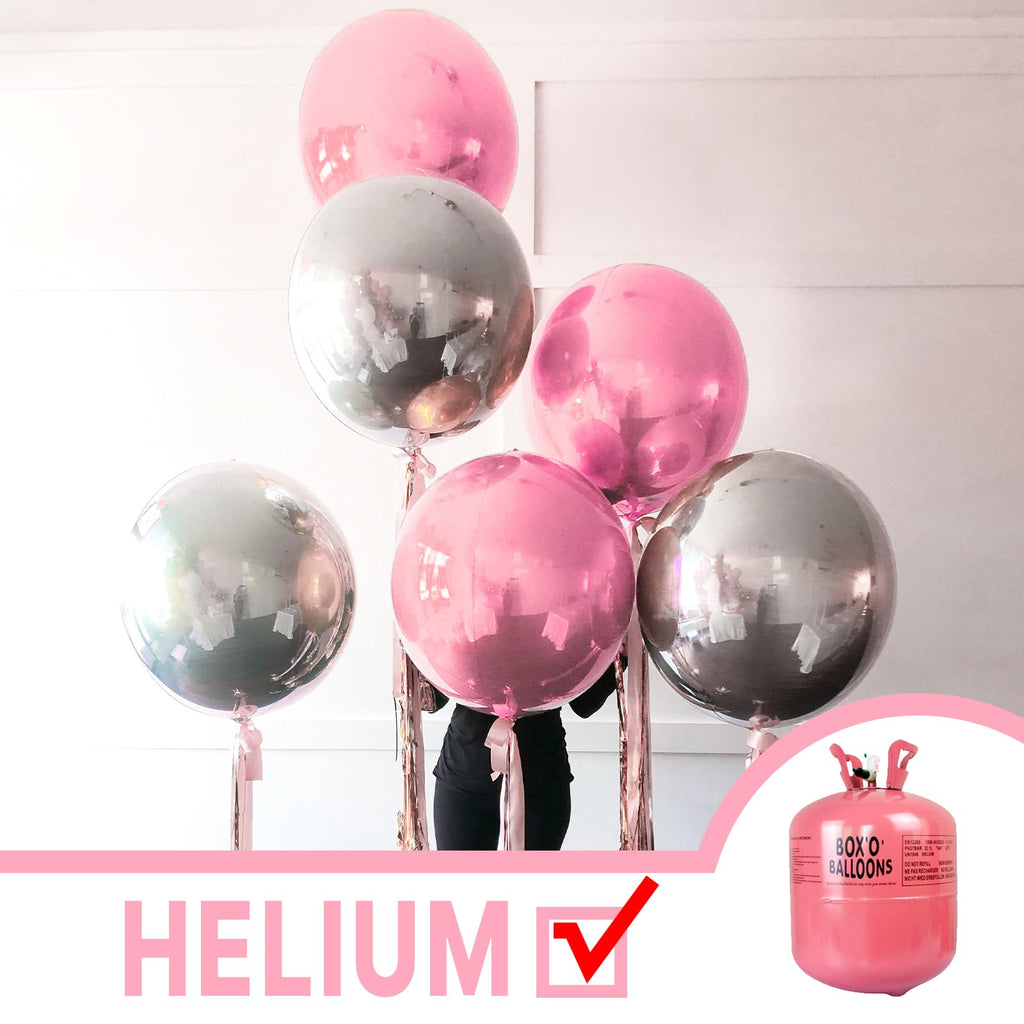 PartyWoo Pearl Pink Foil Balloons – 20pc 10/15/22in 4D Mylar Balloons for Baby Shower & Birthday Decor