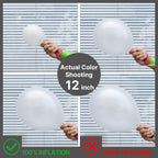 PartyWoo Pearl White Balloons 140pcs – 18/12/10/5 in Arch Kit Garland