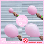 PartyWoo Pink Balloons 140 Pcs Pastel Arch Kit – 18in, 12in, 10in & 5in for Baby Showers & Gender Reveals
