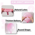PartyWoo Light Pink Balloons 100 Pcs – Pastel Balloons for Baby Showers, Birthdays, and More