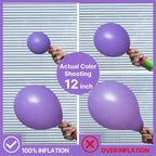 PartyWoo Purple Balloons 140 pcs — Arch Kit (18/12/10/5in) for Parties