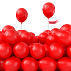 PartyWoo Red Balloons 100pcs | 5 Inch Matte Red Latex Party Decor Red-Y57