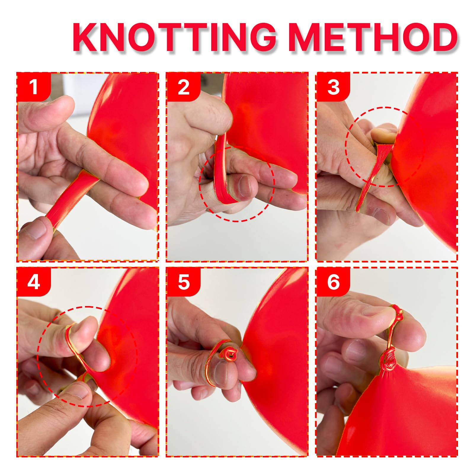PartyWoo Red Balloons 36in - 4 Pack | Premium Latex Party Decor