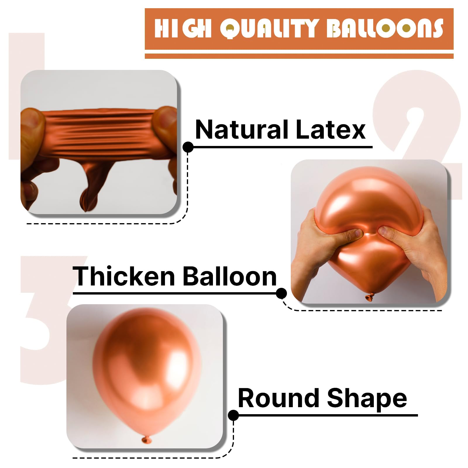 PartyWoo Rose Gold Balloons Kit – 100 Pcs in 36/18/12/10/5 Inch for Arch Garland | Wedding Birthday Party Decor