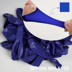 PartyWoo Royal Blue Balloons 123pcs – Mixed Sizes (18/12/10/5in) for Arches & Celebrations