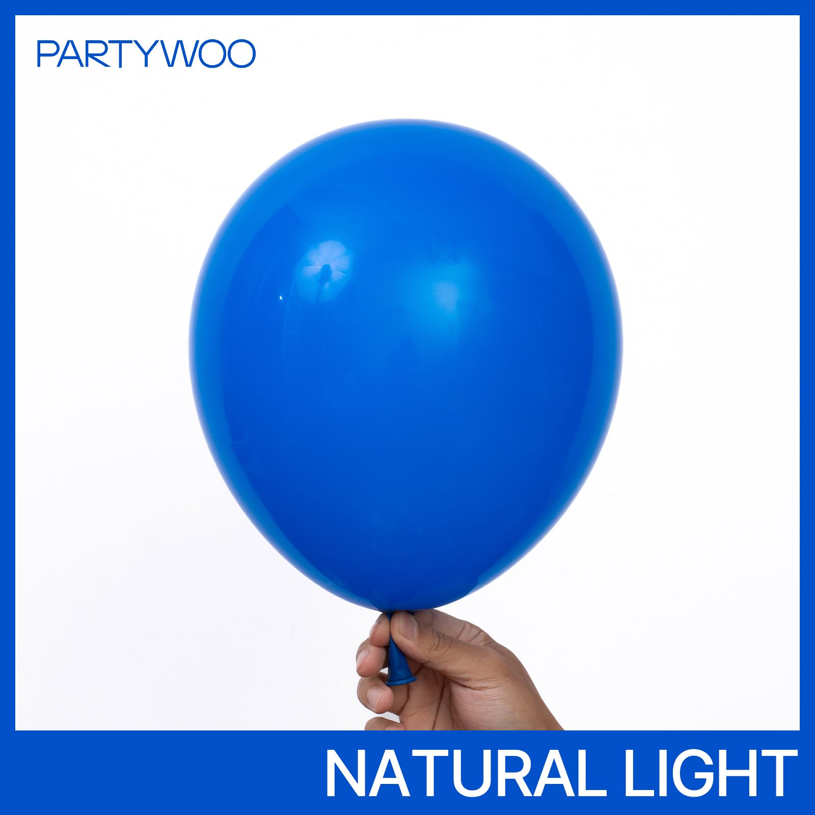 PartyWoo Royal Blue Balloons 127pcs – Mixed Sizes (36-inch, 18-inch, 12-inch, 10-inch, 5-inch) for Arches, Garlands & Centerpieces