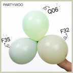 PartyWoo Sage Green Balloons 50pc, 12in - Boho Dusty Olive Latex for Birthday, Wedding & Baby Shower